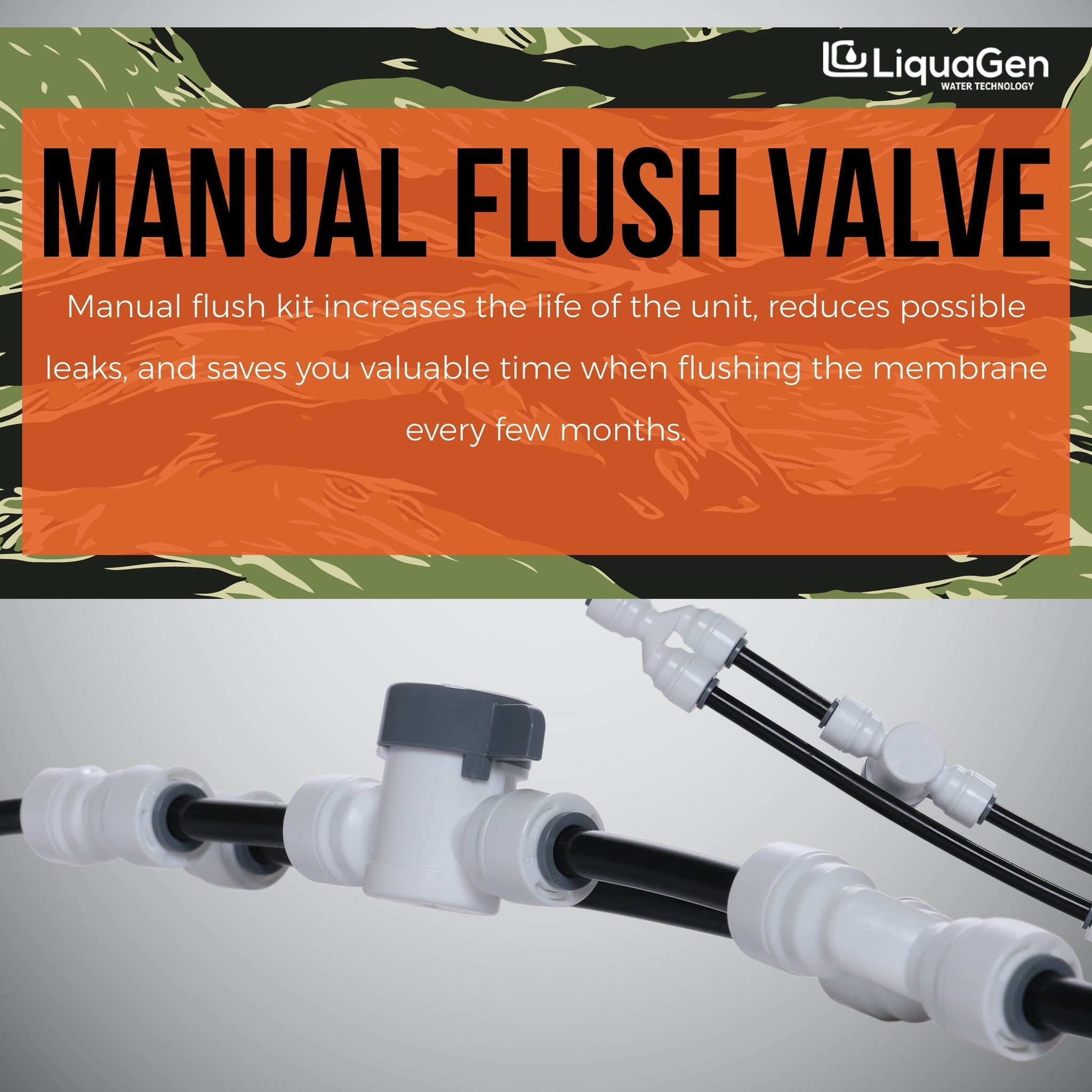 6 Stage Heavy Duty RO/DI Water Filter System - 150 GPD (2-OS-150) - LiquaGen Water