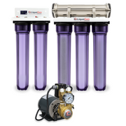 Commercial Hydroponics RO/DI System 1000 GPD 2.5"x20" | 6 Stage Filtration