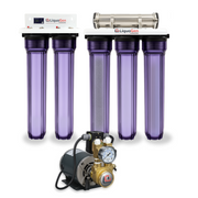 Commercial Hydroponics RO/DI System 600 GPD 2.5"x20" | 6 Stage Filtration