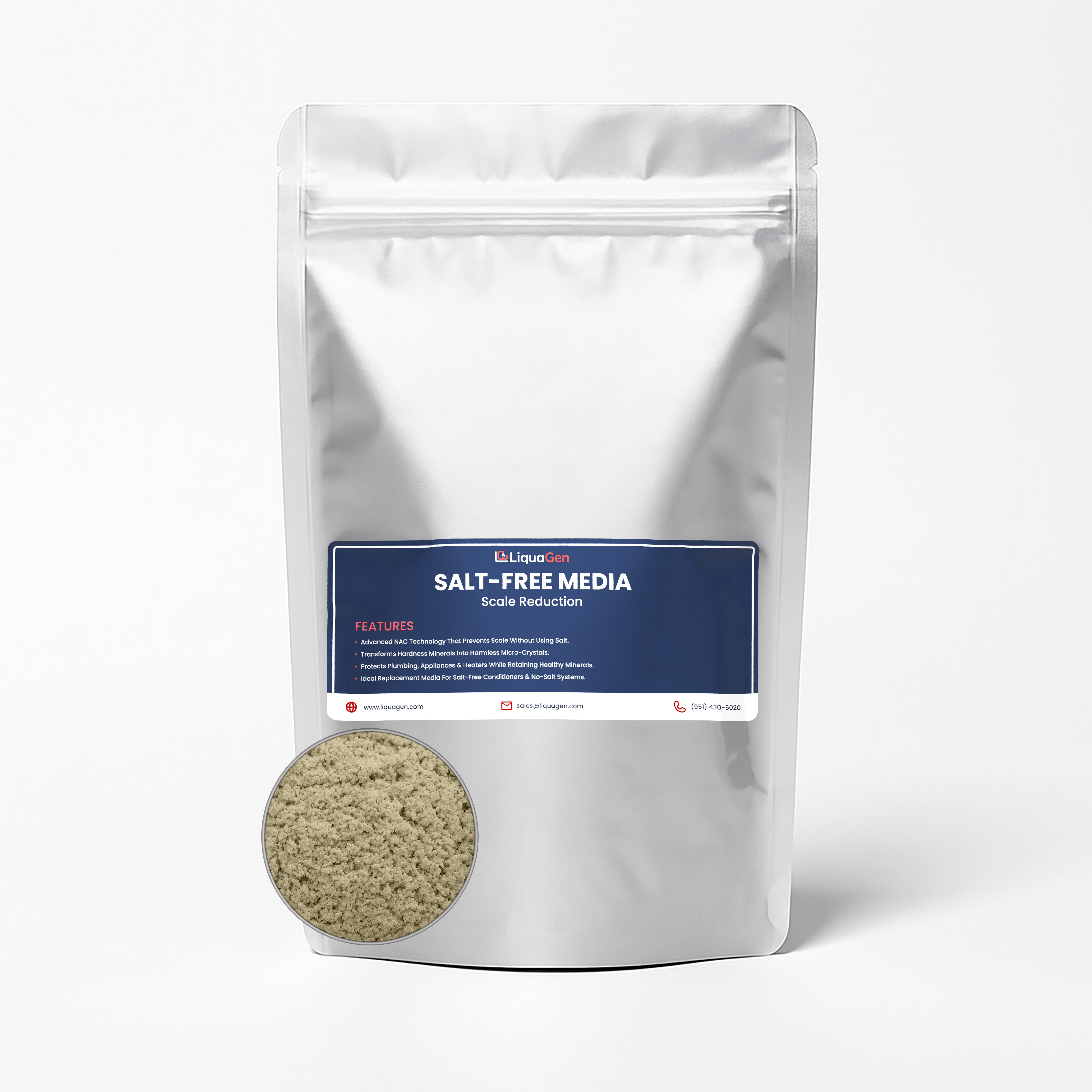 Replacement Media For Salt-Free Water Conditioners - 1 Liter (1.7 lbs/Liter)