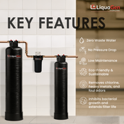 Salt-Free Water Conditioner & Descaler with Copper Zinc Filtration + Interceptor