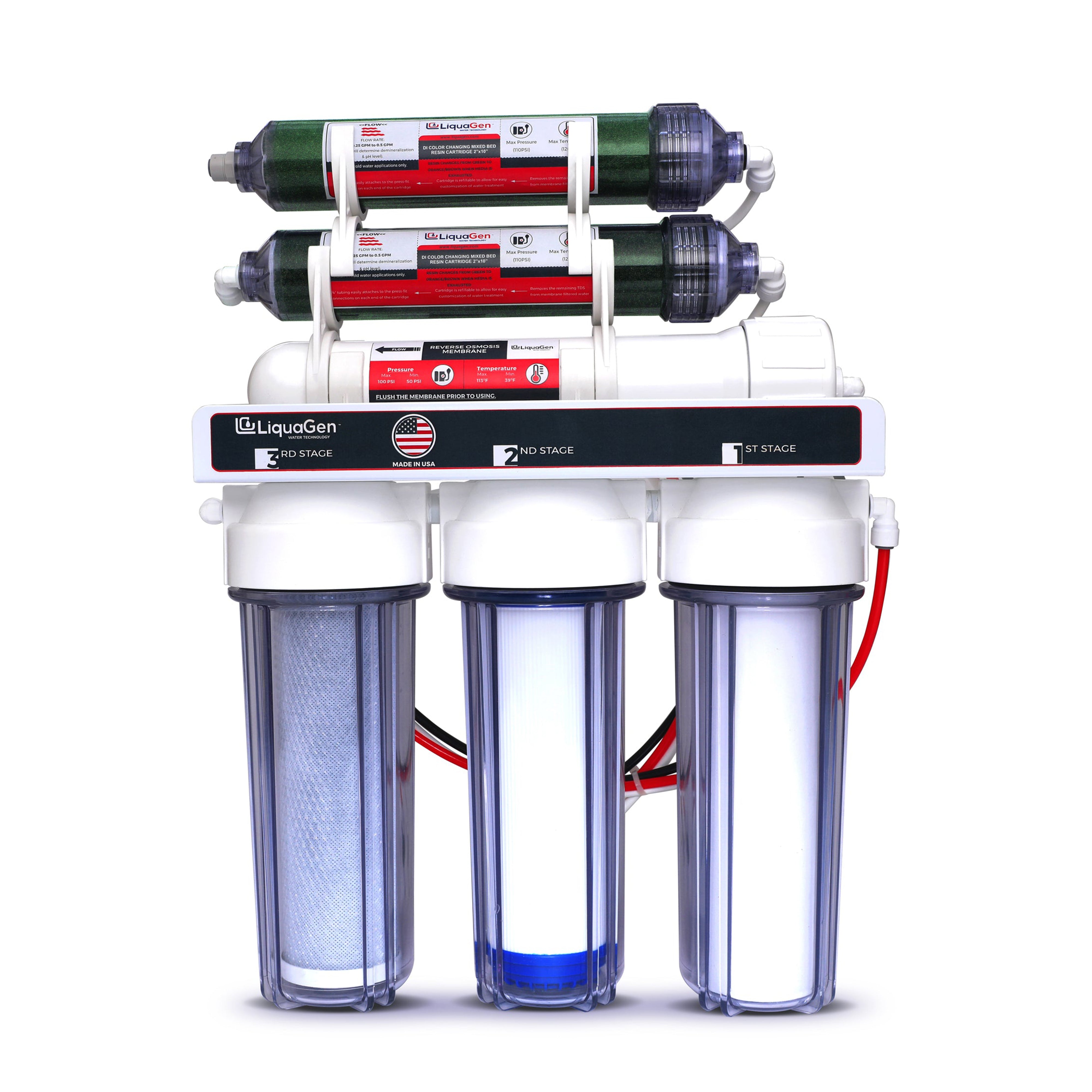 6 Stage Elementary 150 GPD RO/DI Water Filter System