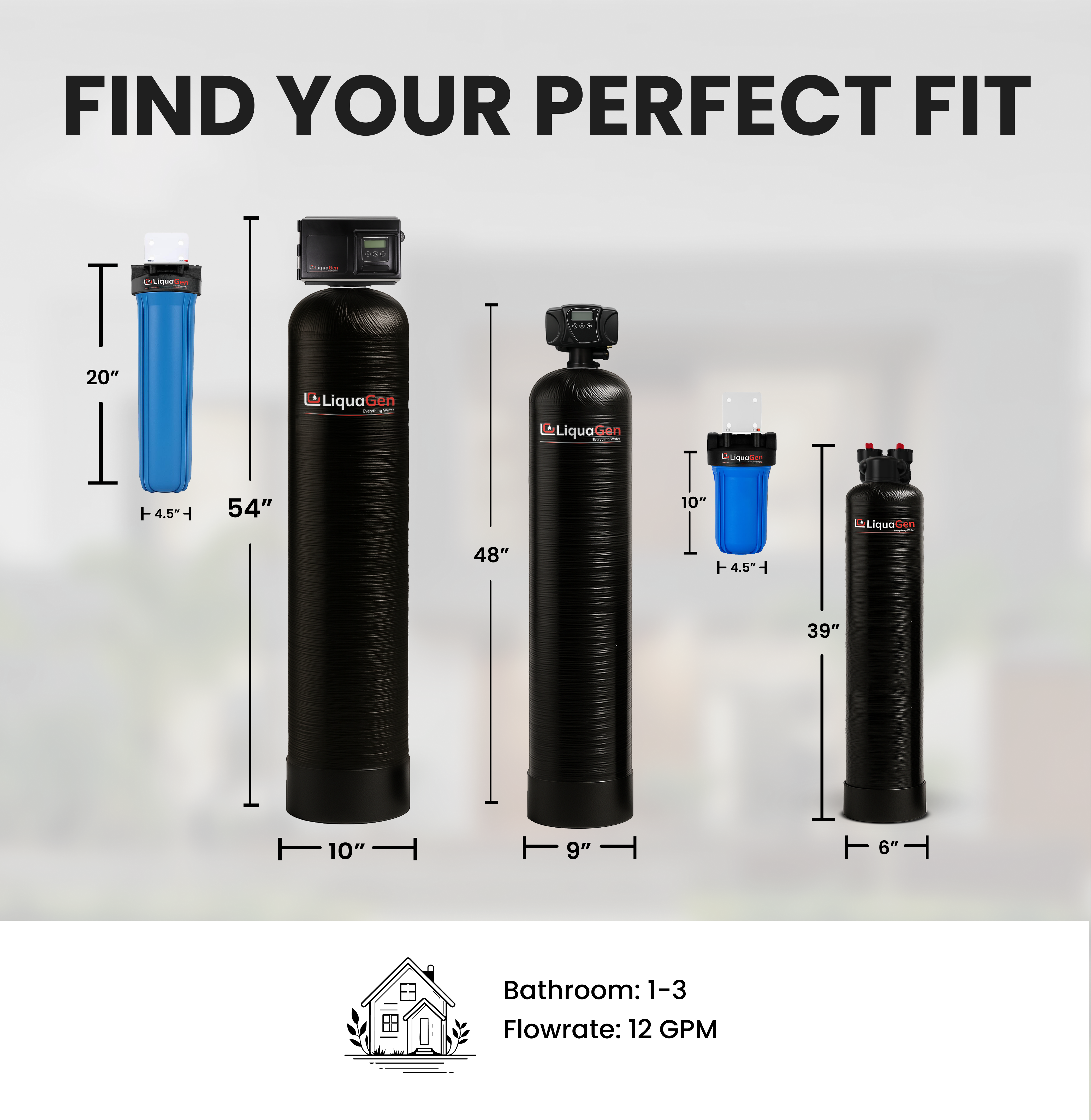 Ultimate Whole House Well Water Filter Salt-Free Conditioner System Combo