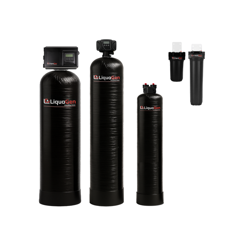 Ultimate Whole House Well Water Filter Salt-Free Conditioner System Combo