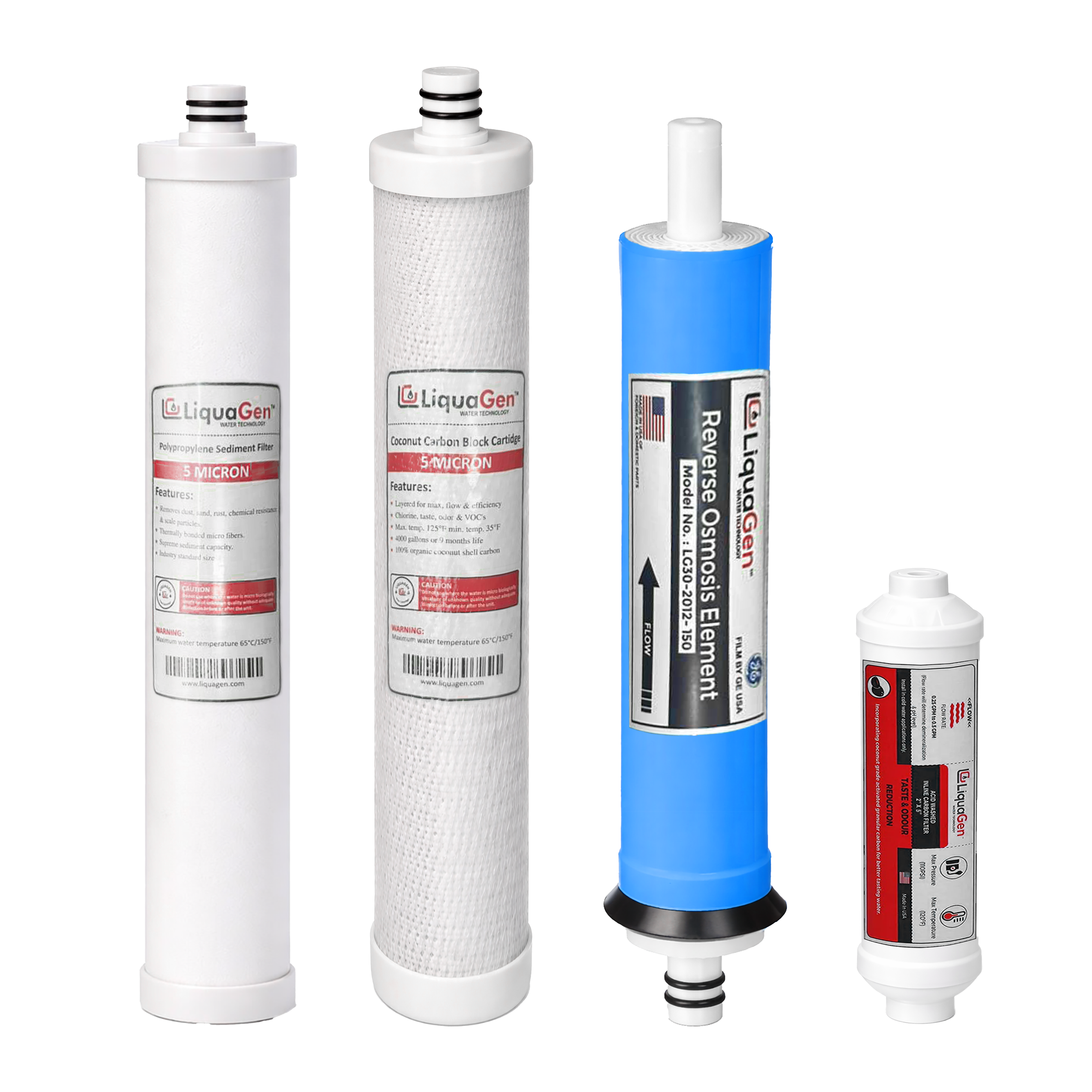 Complete RO Replacement Filter Kit – Fits Culligan AC-30 & AC-15 - LiquaGen Water