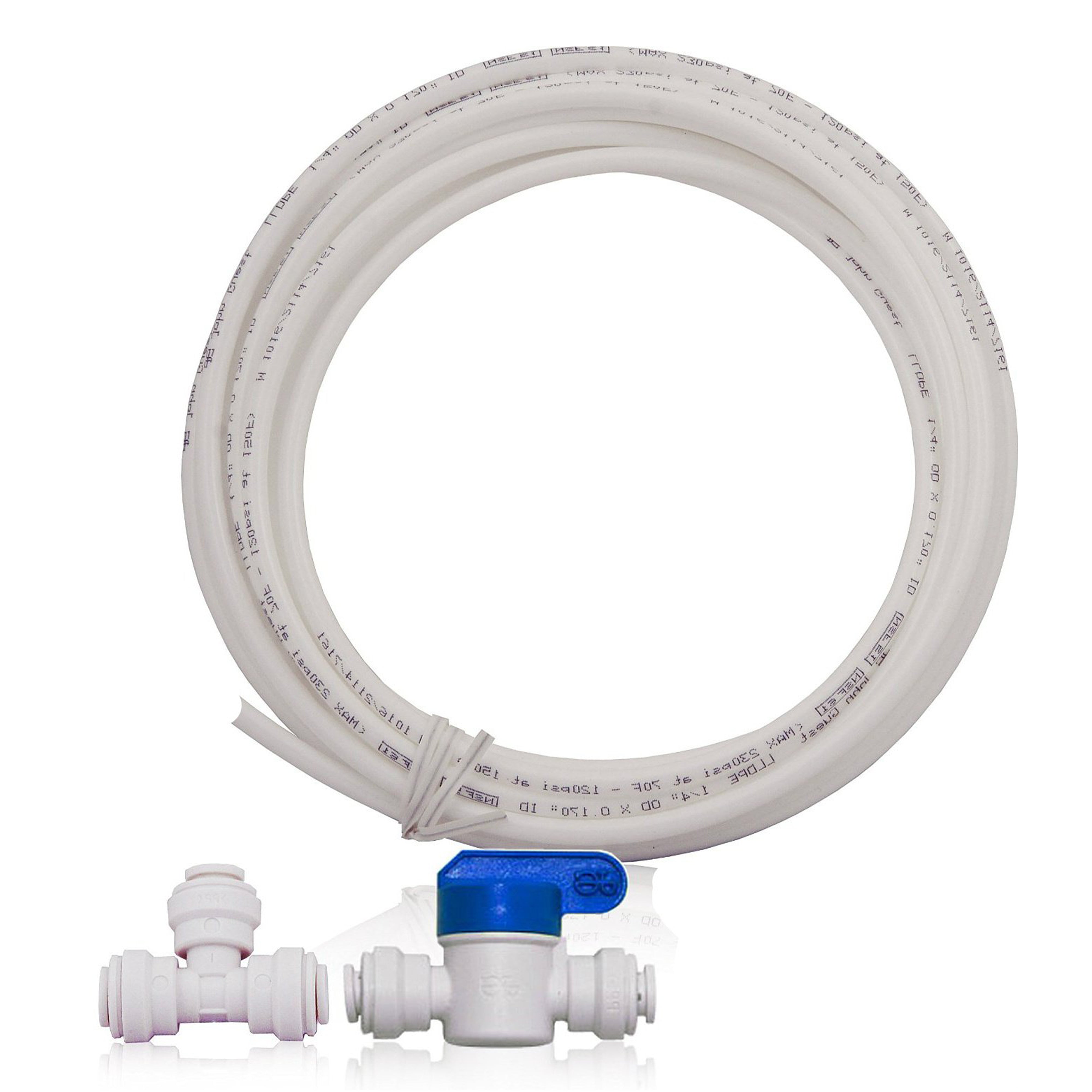 Water Icemaker Kit for Reverse Osmosis Systems and Water Filters-1/4