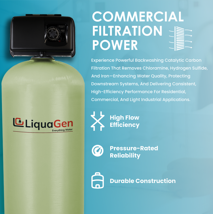 1.5" Backwashing Catalytic Carbon Filter | 10-30 GPM