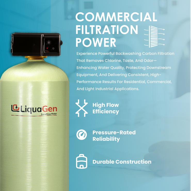 1.5" Backwashing Carbon Filter | 10-30 GPM