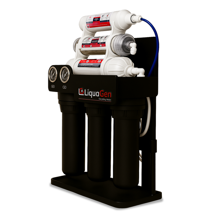 Light Commercial Grade Reverse Osmosis Water Filtration System 400 GPD | 6 Stage RO + Booster Pump
