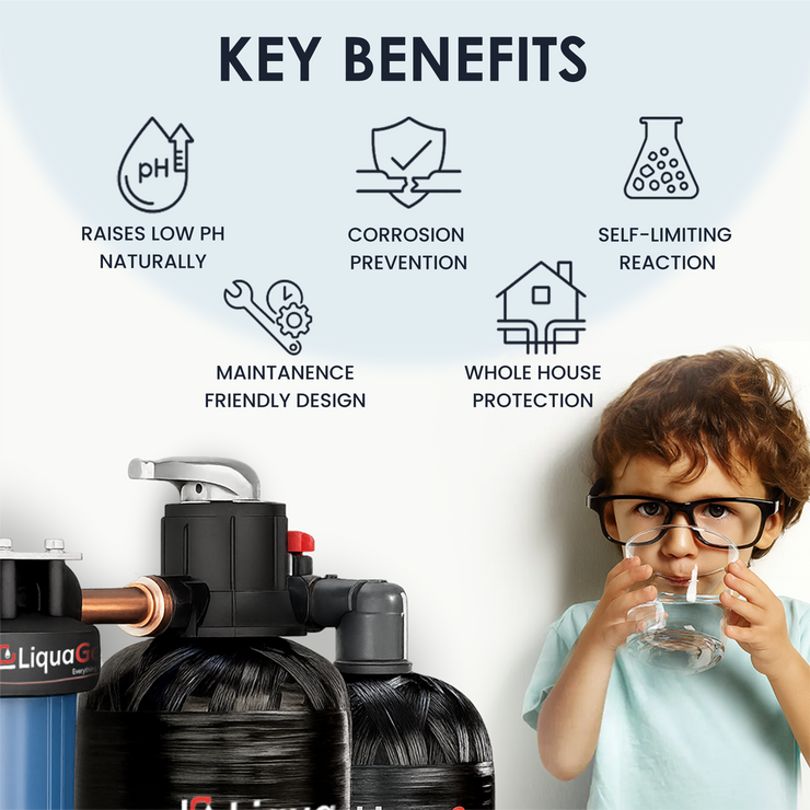 Smart Automatic Backwashing Calcite pH Neutralizer