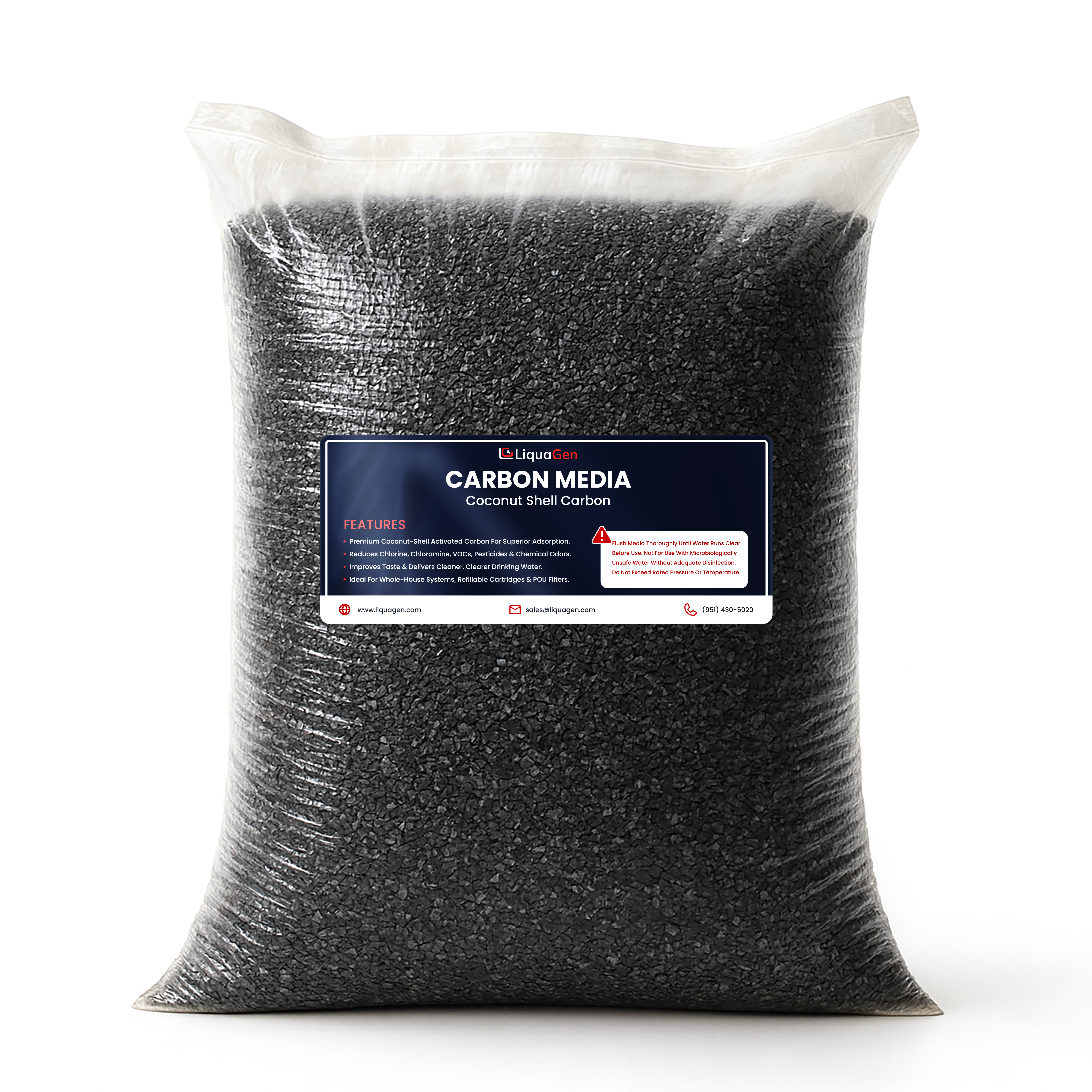 Coconut Shell Catalytic Carbon Media – 1/2 Cubic Foot | 12x40 Mesh