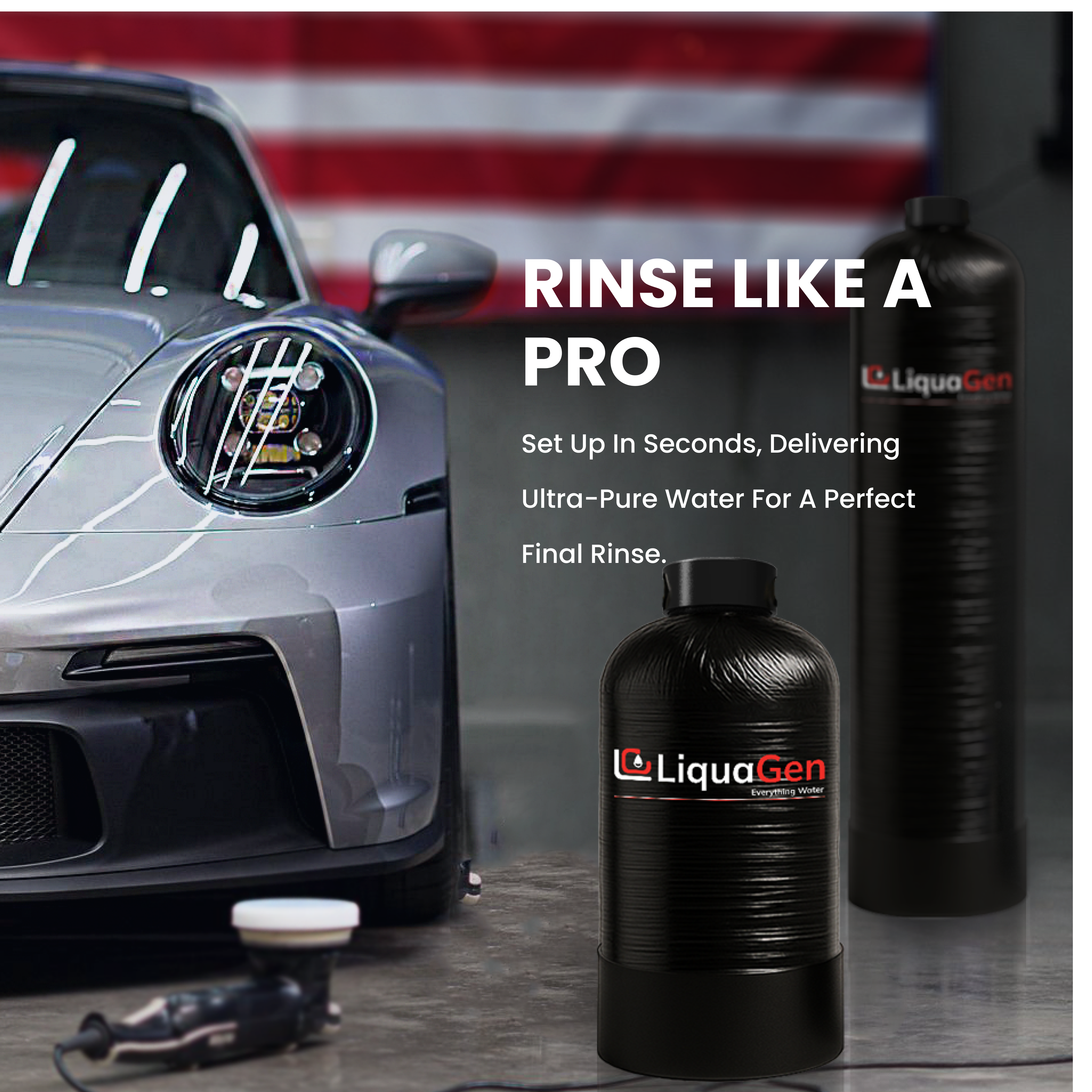 Spot-Free Portable Deionizer System - LiquaGen Water