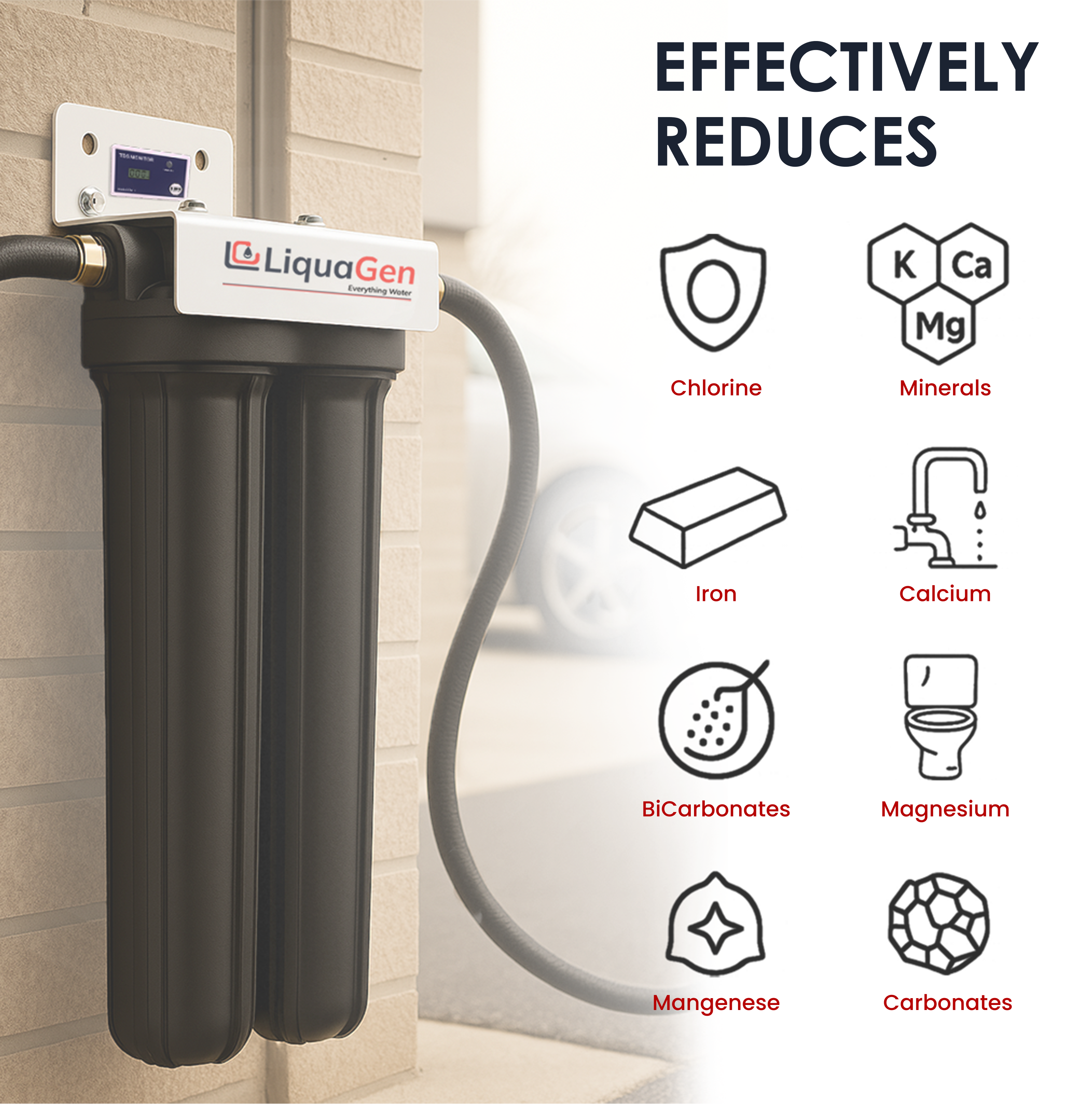 Dual Spot Free Deionizer Cartridge System - LiquaGen Water