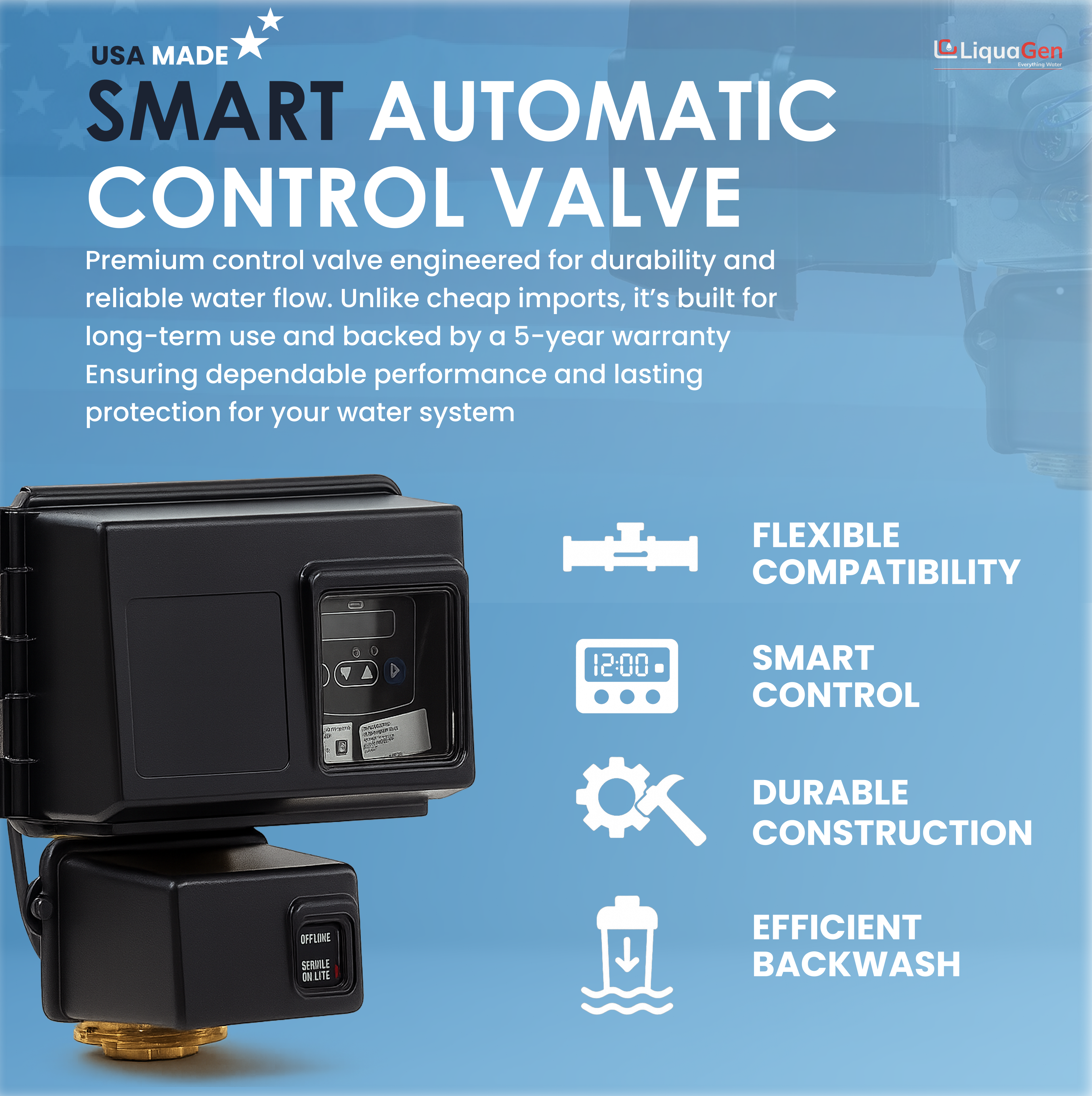 2" Triple Tank Commercial Water Softener - LiquaGen Water