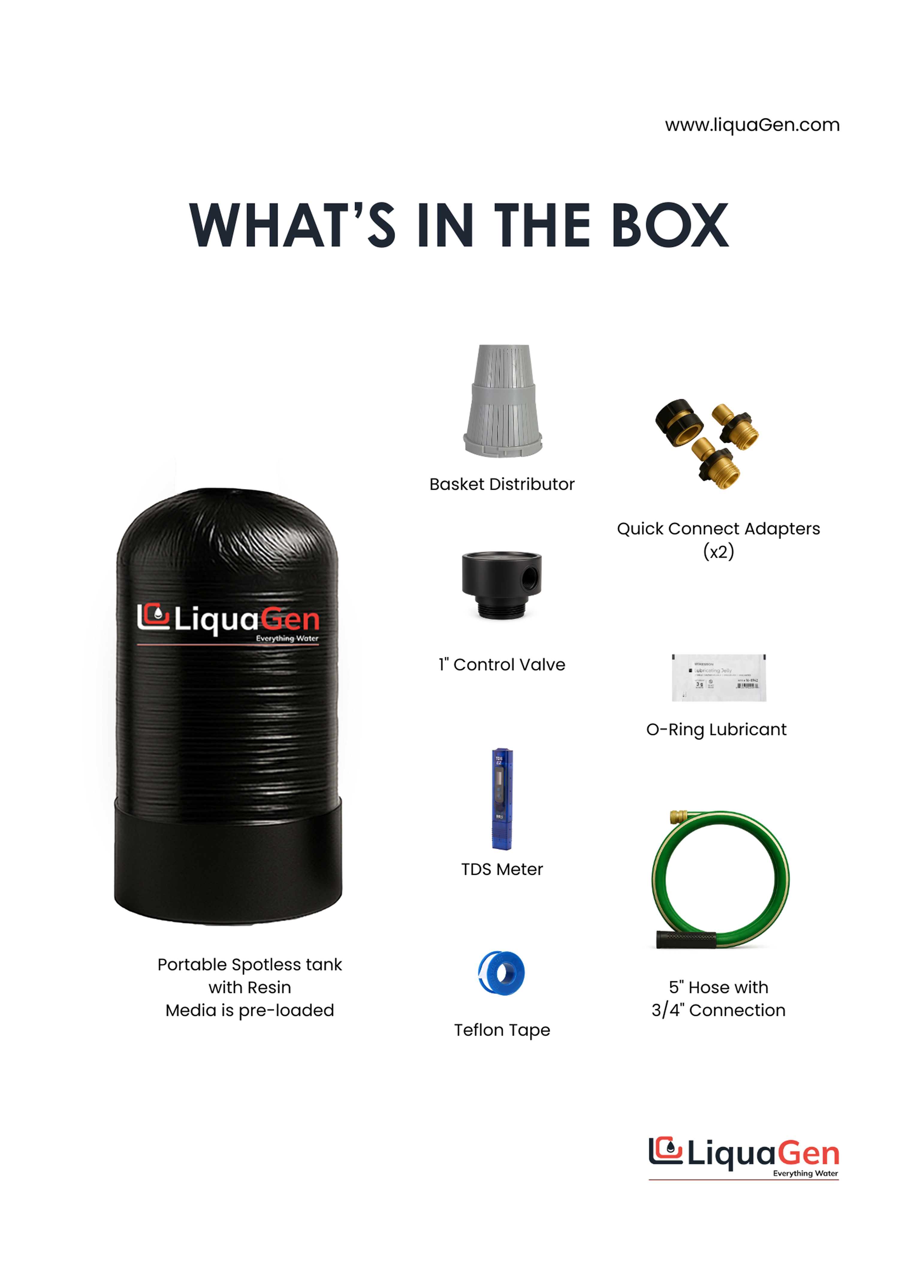 Spot-Free PureRinse Deionizer System - LiquaGen Water