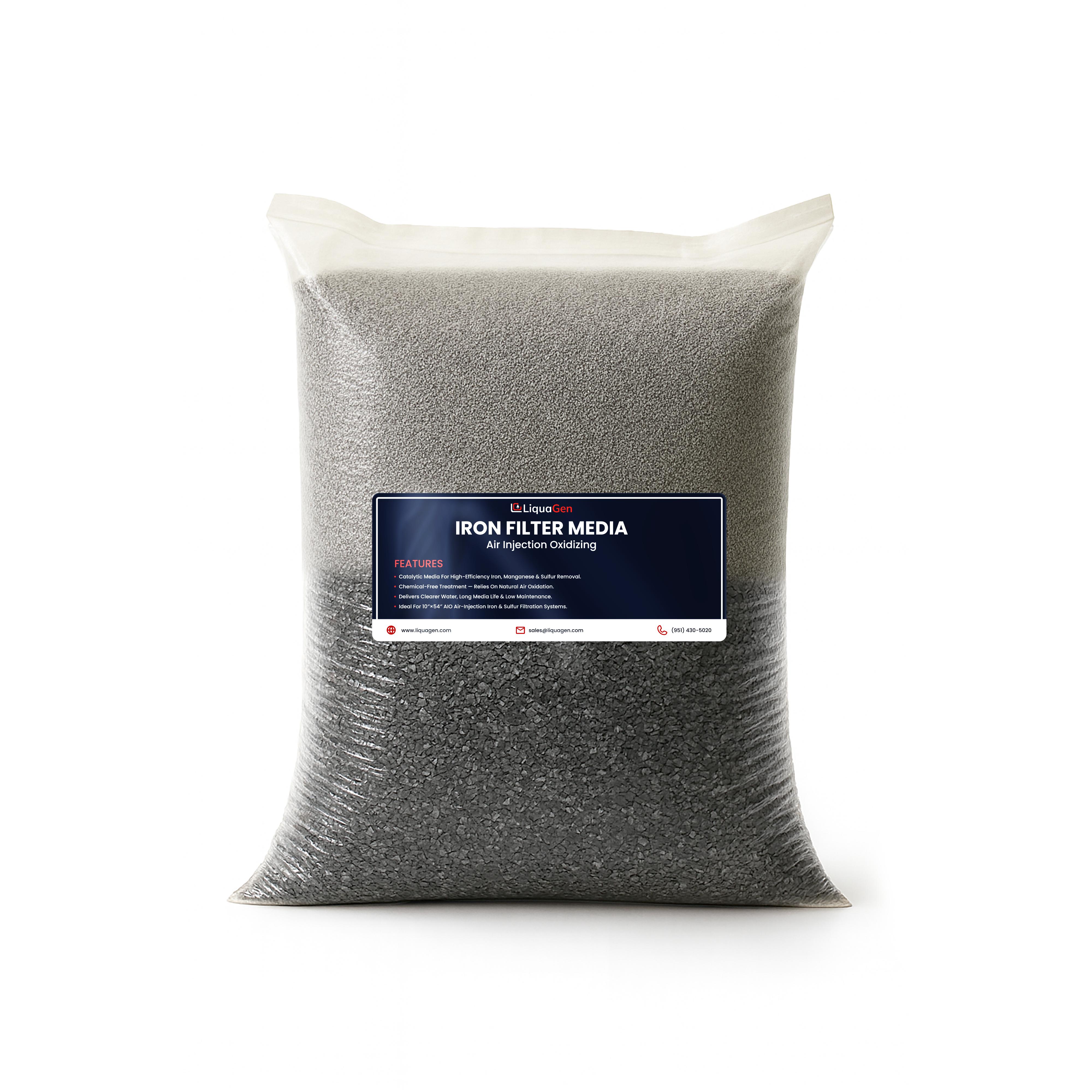 AIO Air Injection Filter Replacement – 1 Cu. Ft. Media for Iron & Sulfur Removal