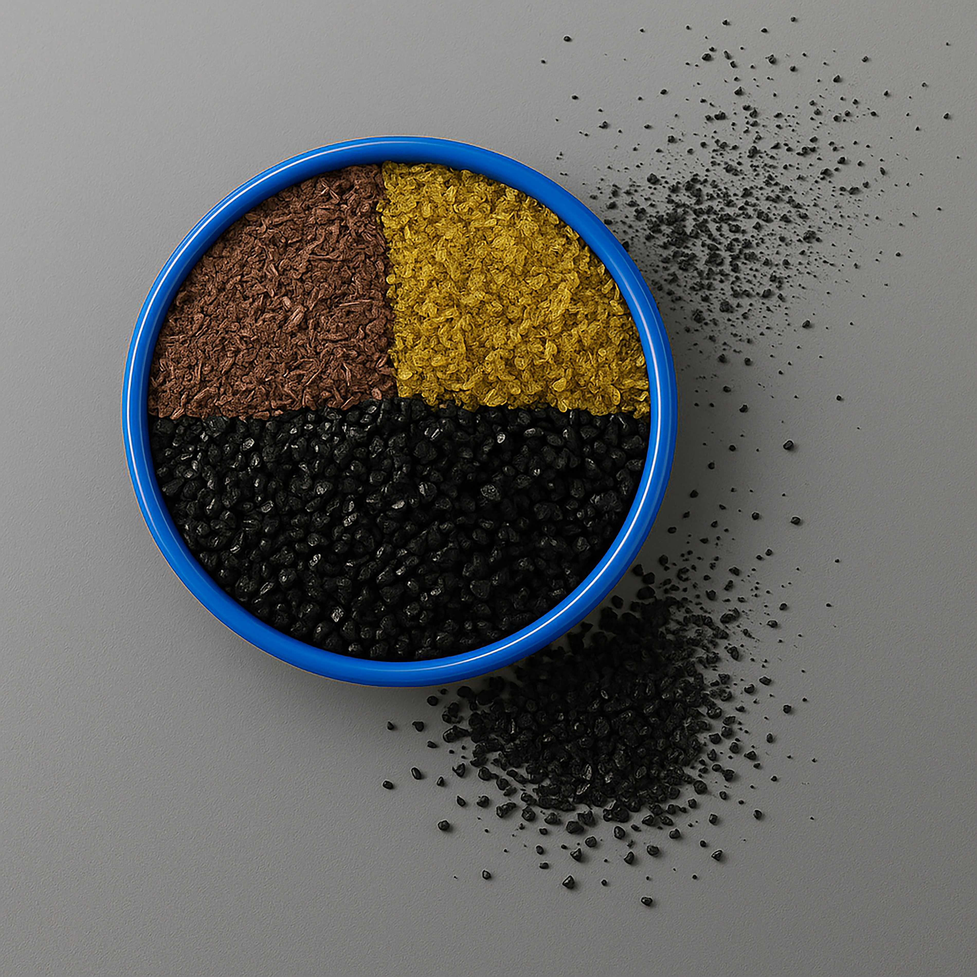 GAC + KDF 55 + KDF 85 Refill Media Kit – Fits 4.5" x 20" Whole House Well Water Filters – Reduces Iron, Sulfur & Chlorine