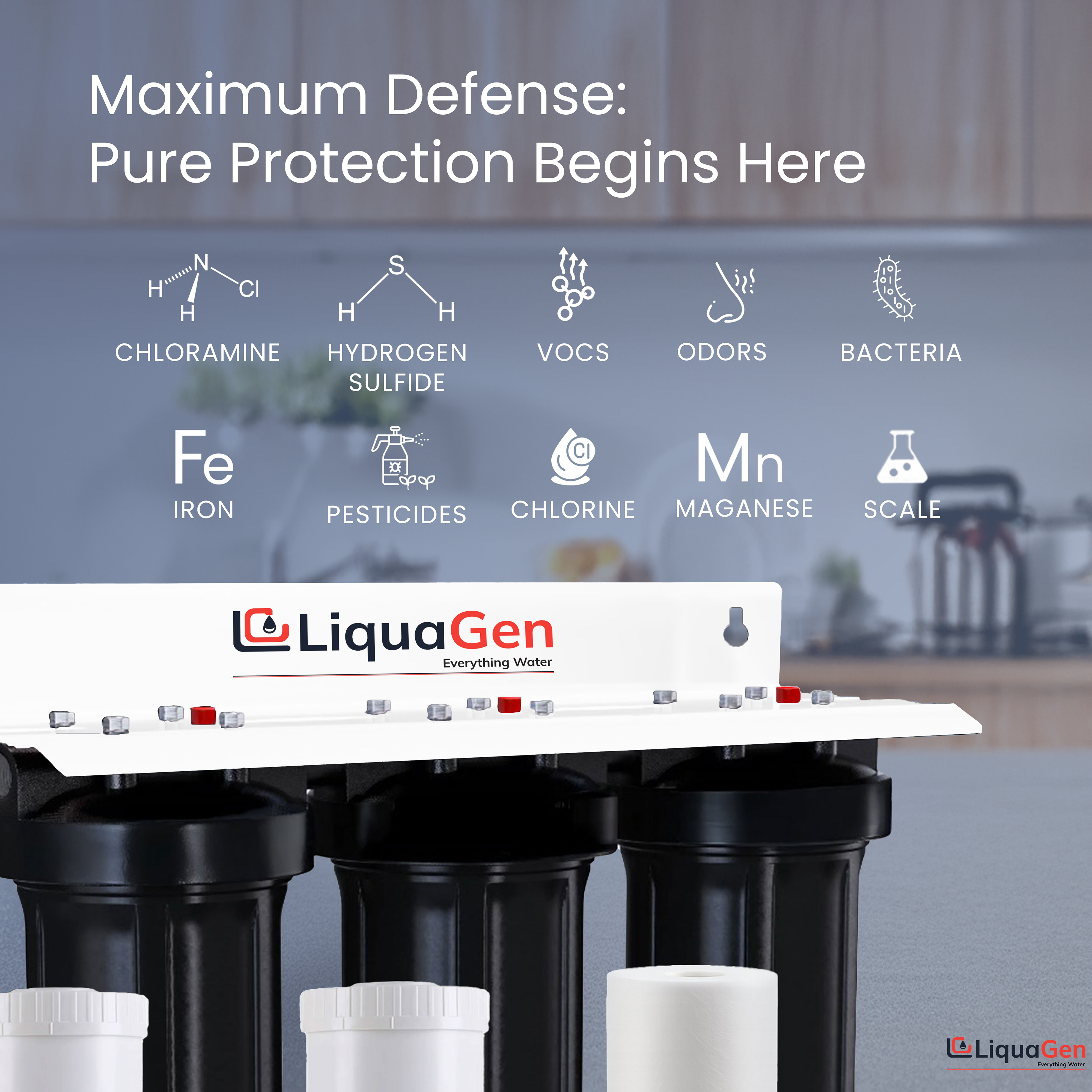 LiquaGen Whole House MAXIMUM DEFENSE - LiquaGen Water