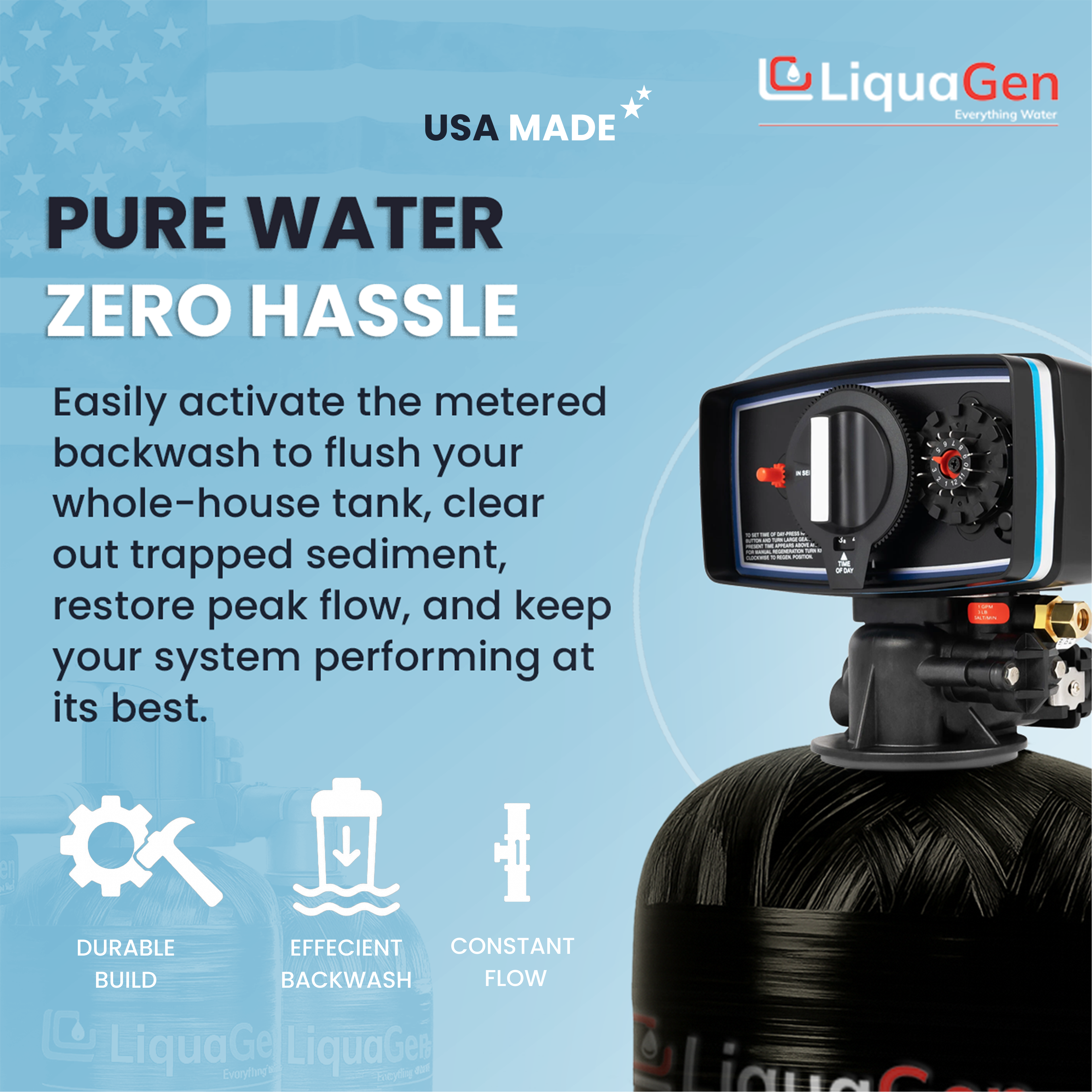 Metered On Demand Whole House Water Filter System - LiquaGen Water