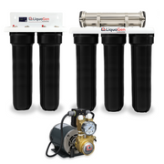 Commercial Hydroponics RO/DI System 600 GPD 4.5"x20" | 6 Stage Filtration