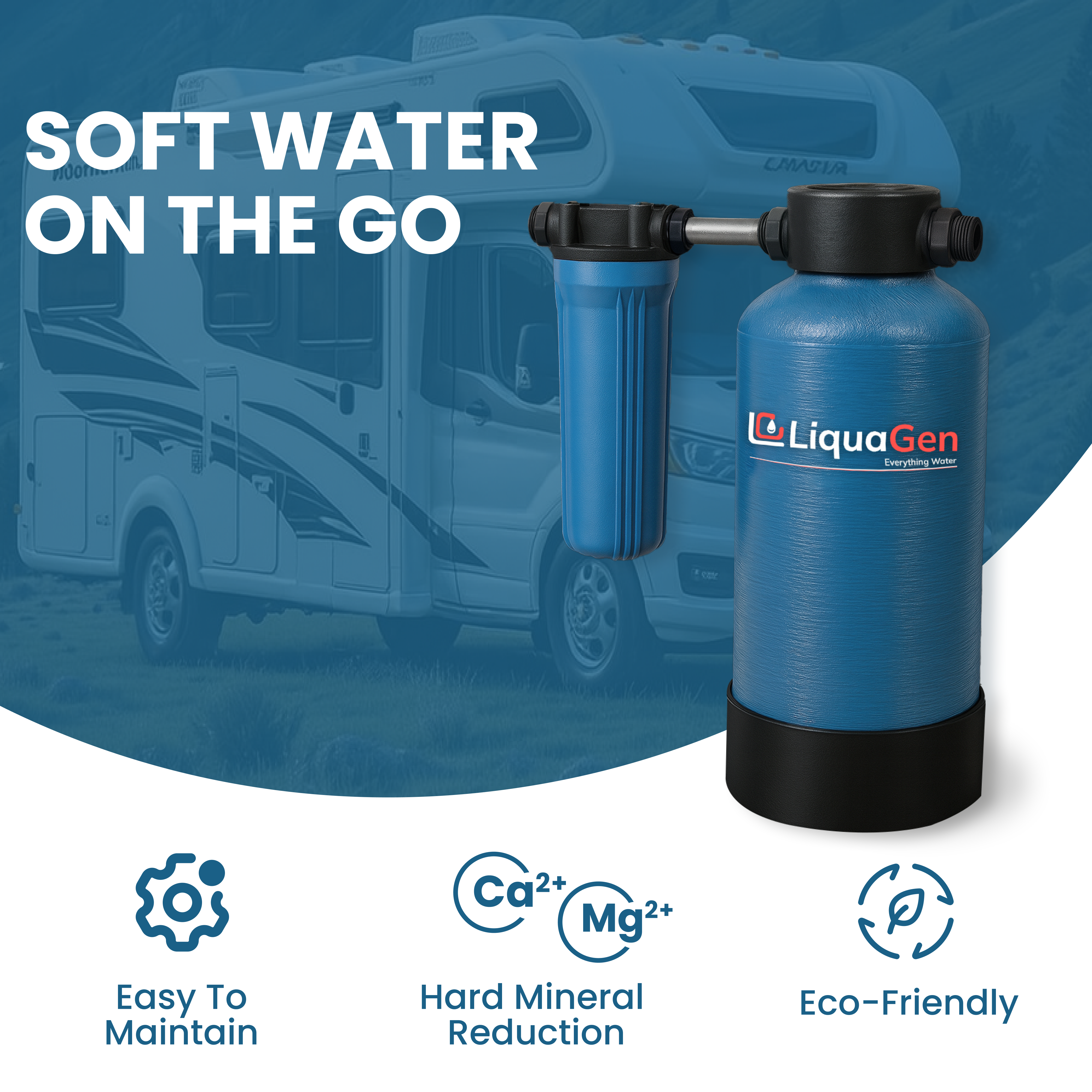 Portable Water Softener (RV) - LiquaGen Water