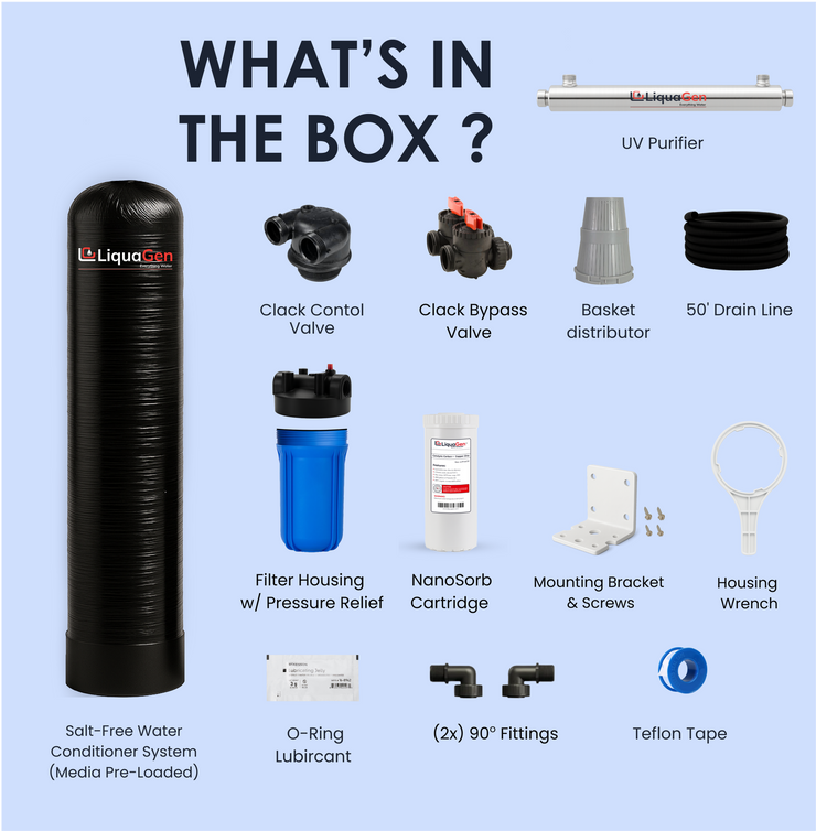 Salt-Free Water Conditioner + UV System - LiquaGen Water