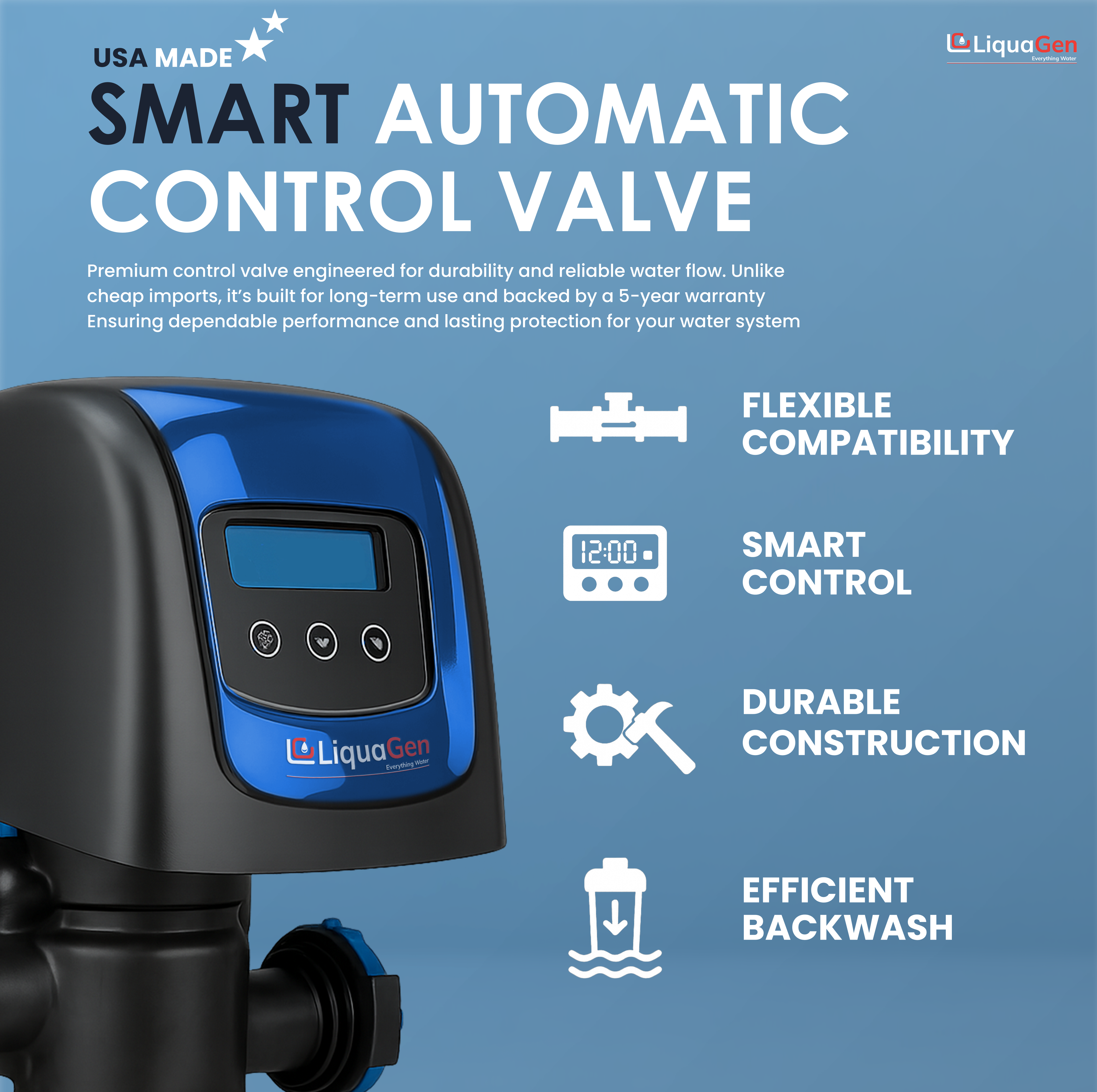 HydroMag Salt-Free Water Conditioner with Catalytic Carbon & Sediment Filtration – All-in-One System - LiquaGen Water