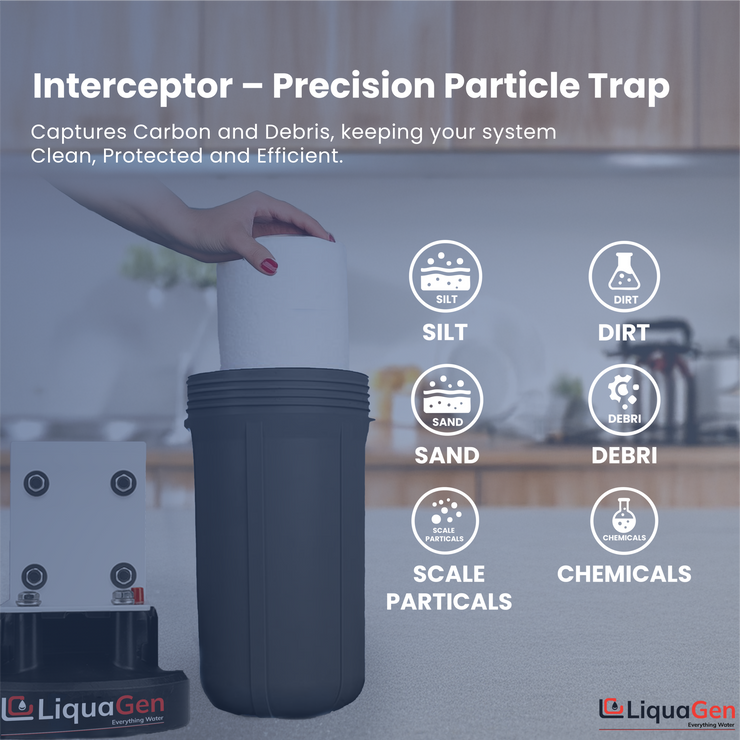 Salt-Free Water Conditioner & Descaler with Copper Zinc + Pleated Sediment Interceptor + UV Light