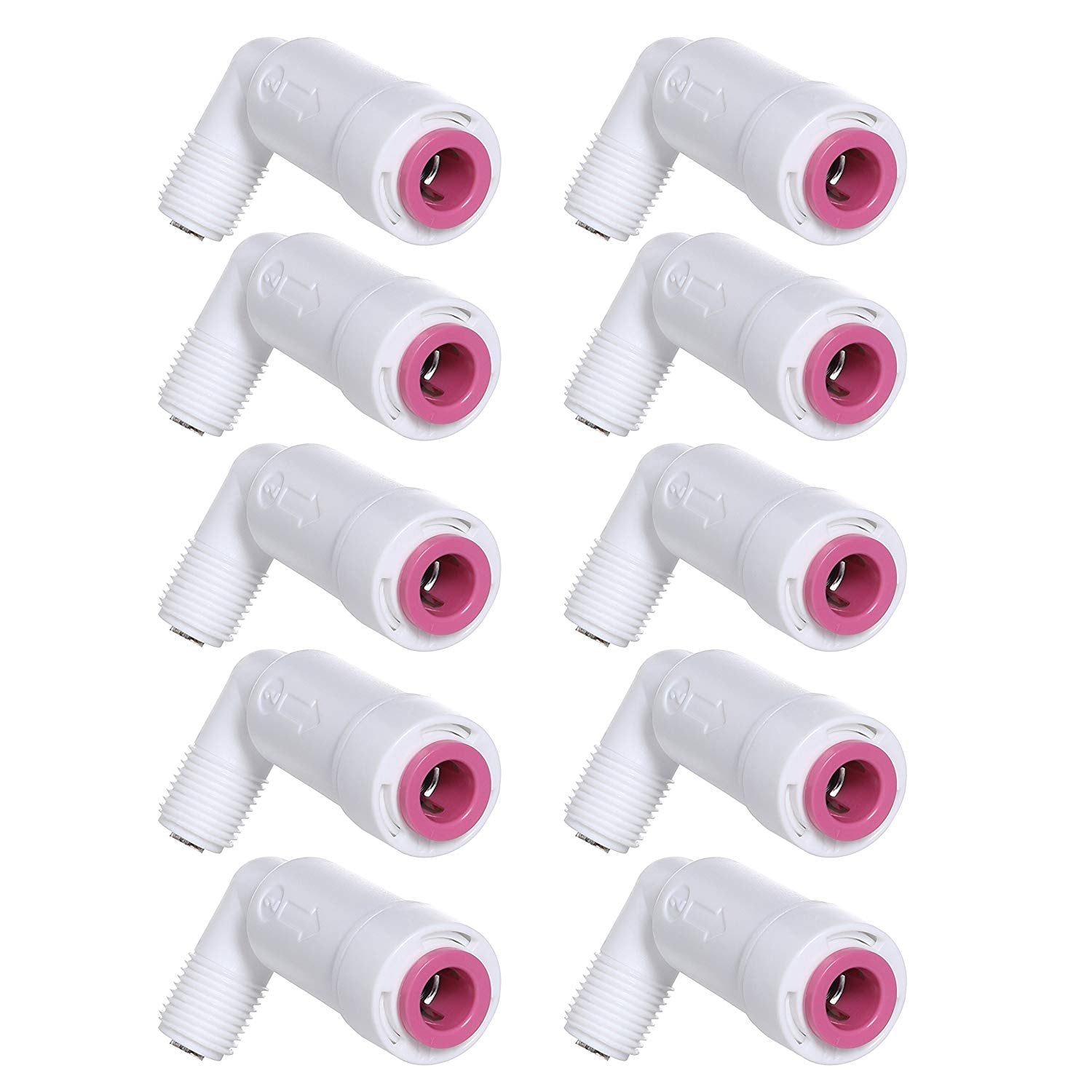 LiquaGen - Elbow Quick Connect Check Valve - 1/8" Male NPT x 1/4" Push Connect - LiquaGen Water