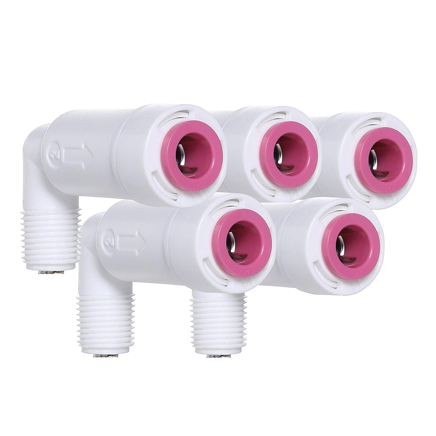 LiquaGen - Elbow Quick Connect Check Valve - 1/8" Male NPT x 1/4" Push Connect - LiquaGen Water