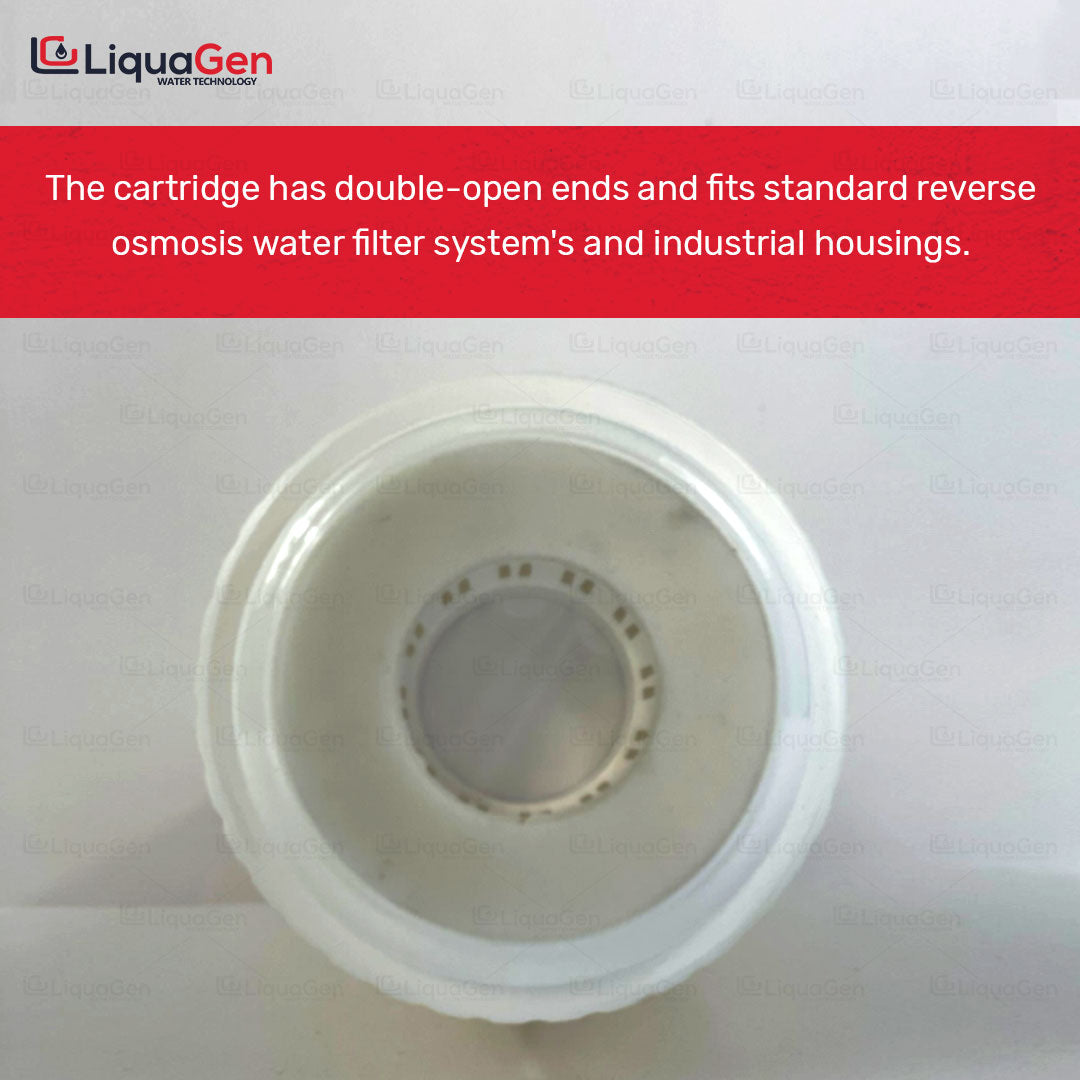 Nitrate Reduction Water Filter Cartridge: Strong Base Anion | Universal Sized 2.75" x 9.75" | Rearguard for Municipal & Well-Water Sources - LiquaGen Water