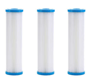 2.5" OD Polyester Washable & Reusable Pleated Sediment Filter - LiquaGen Water
